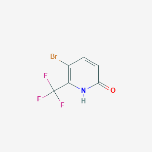 Chemical structure of 3-Bromo-6-hydroxy-2-(trifluoromethyl)pyridine