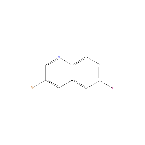 Chemical structure of 3-Bromo-6-fluoroquinoline