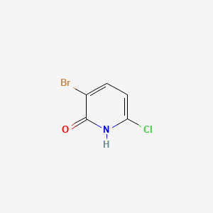 Chemical structure of 3-Bromo-6-chloropyridin-2(1H)-one