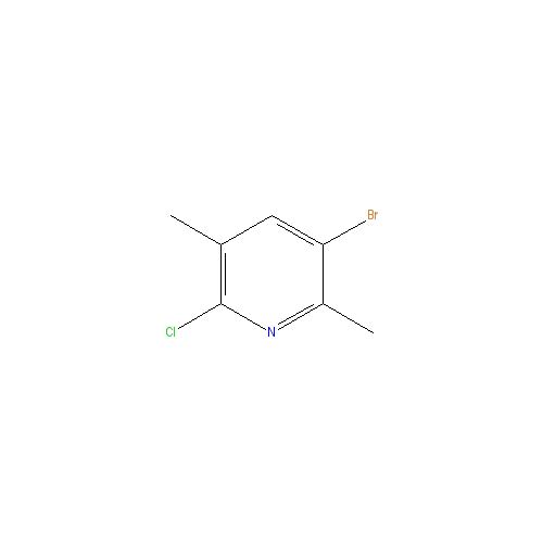 Chemical structure of 3-Bromo-6-chloro-2,5-dimethylpyridine