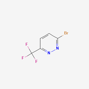 Chemical structure of 3-Bromo-6-(trifluoromethyl)pyridazine