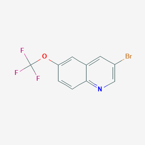 Chemical structure of 3-Bromo-6-(trifluoromethoxy)quinoline