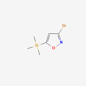 Chemical structure of 3-Bromo-5-trimethylsilanyl-isoxazole