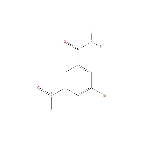 Chemical structure of 3-Bromo-5-nitrobenzamide