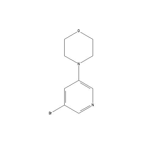 Chemical structure of 3-Bromo-5-morpholinopyridine