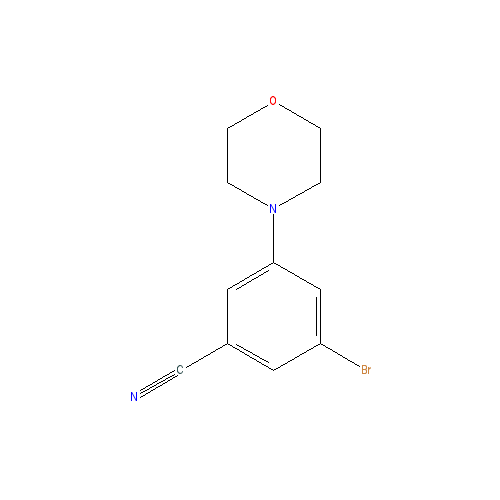 Chemical structure of 3-broMo-5-Morpholinobenzonitrile