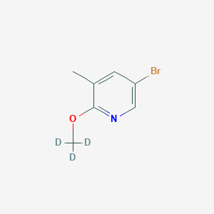 Chemical structure of 3-Bromo-5-methyl-6-(methoxy-d3)-pyridine