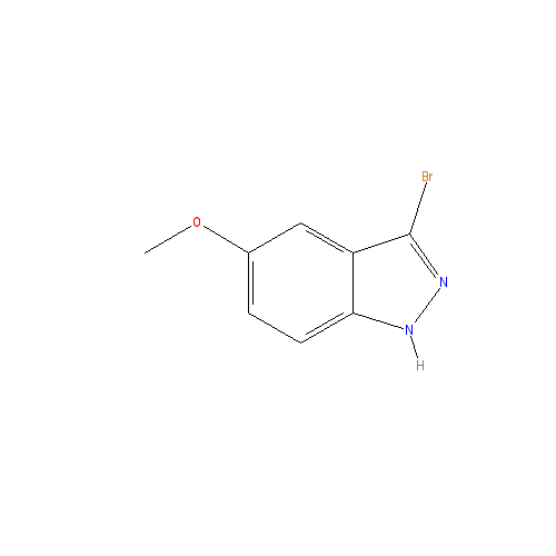 Chemical structure of 3-Bromo-5-methoxy-1H-indazole