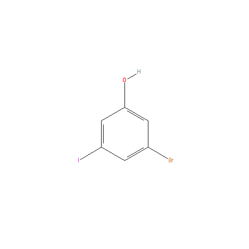 Chemical structure of 3-Bromo-5-iodophenol