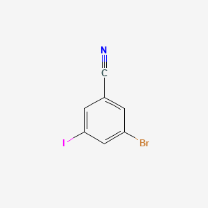 Chemical structure of 3-Bromo-5-iodobenzonitrile