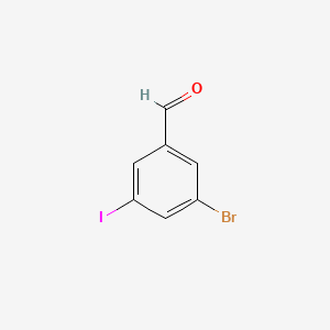 Chemical structure of 3-Bromo-5-iodobenzaldehyde