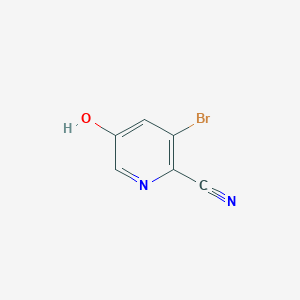 Chemical structure of 3-Bromo-5-hydroxypicolinonitrile