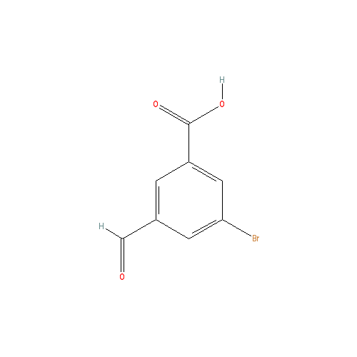 Chemical structure of 3-Bromo-5-formylbenzoic acid
