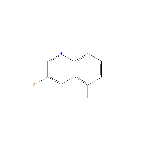 Chemical structure of 3-Bromo-5-fluoroquinoline