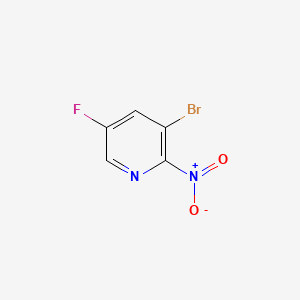 Chemical structure of 3-Bromo-5-fluoro-2-nitropyridine
