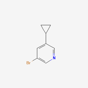 Chemical structure of 3-Bromo-5-cyclopropylpyridine