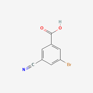 Chemical structure of 3-Bromo-5-cyanobenzoic Acid