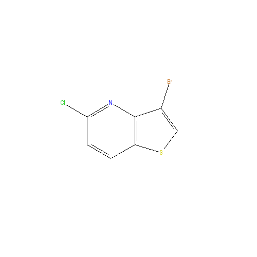 Chemical structure of 3-Bromo-5-chlorothieno[3,2-b]pyridine