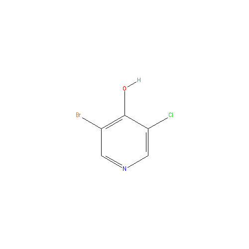 Chemical structure of 3-Bromo-5-chloropyridin-4-ol