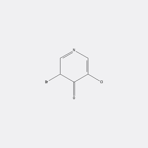 Chemical structure of 3-Bromo-5-chloropyridin-4-OL