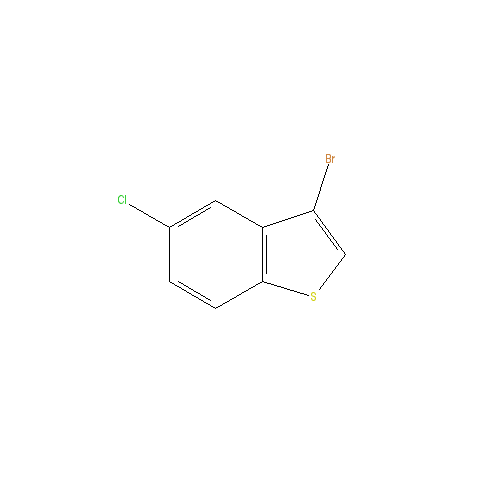 Chemical structure of 3-bromo-5-chloro-1-benzothiophene