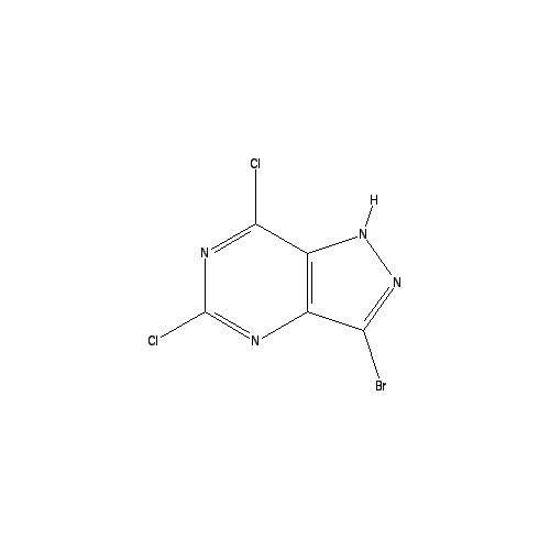 Chemical structure of 3-Bromo-5,7-dichloropyrazolo[1,5-a]pyrimidine