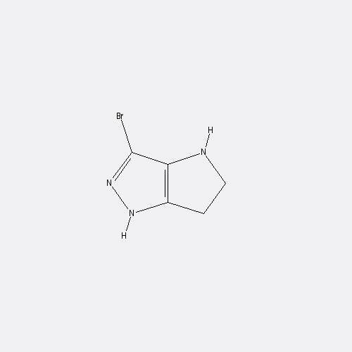 Chemical structure of 3-bromo-4H,5H,6H-pyrrolo[1,2-b]pyrazole