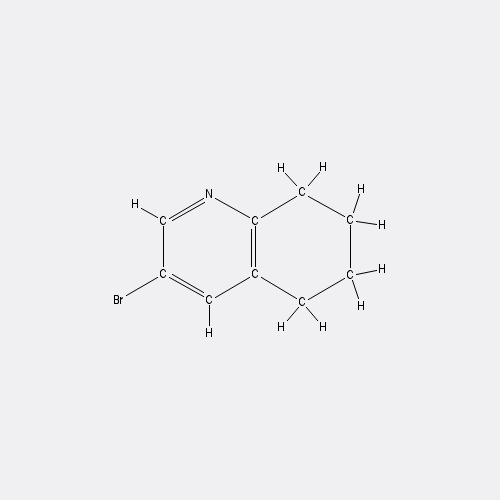 Chemical structure of 3-Bromo-5,6,7,8-tetrahydroquinoline