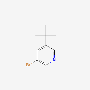 Chemical structure of 3-Bromo-5-(tert-butyl)pyridine