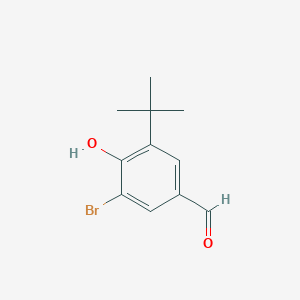 Chemical structure of 3-Bromo-5-tert-butyl-4-hydroxybenzaldehyde