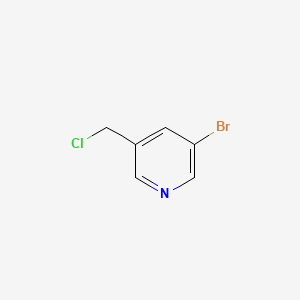 Chemical structure of 3-Bromo-5-(chloromethyl)pyridine