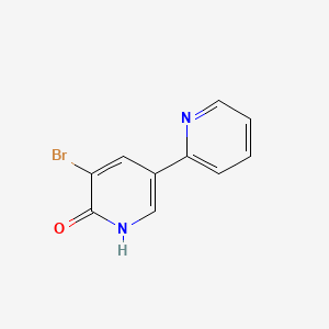 Chemical structure of 5'-Bromo[2,3'-bipyridin]-6'(1'H)-one