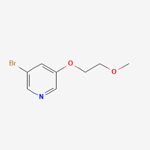 Chemical structure of 3-Bromo-5-(2-methoxyethoxy)pyridine