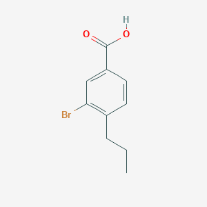 Chemical structure of 3-Bromo-4-propylbenzoic acid