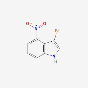 Chemical structure of 3-Bromo-4-nitroindole