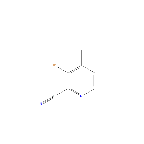 Chemical structure of 3-Bromo-4-methylpicolinonitrile