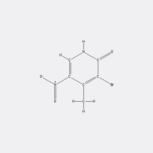 Chemical structure of 3-Bromo-4-methyl-5-nitro-2-pyridinone
