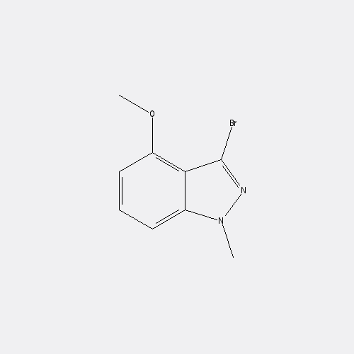 Chemical structure of 3-Bromo-4-methoxy-1-methyl-1H-indazole