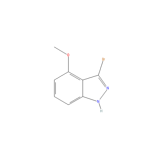 Chemical structure of 3-Bromo-4-methoxy-1H-indazole