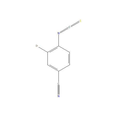 Chemical structure of 3-Bromo-4-Isothiocyanato-Benzonitrile