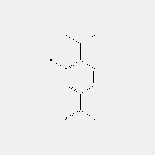 Chemical structure of 3-Bromo-4-isopropylbenzoic acid