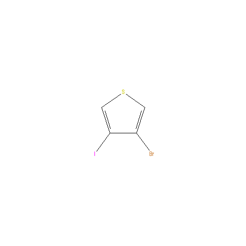 Chemical structure of 3-Bromo-4-iodothiophene