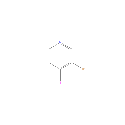 Chemical structure of 3-Bromo-4-iodopyridine