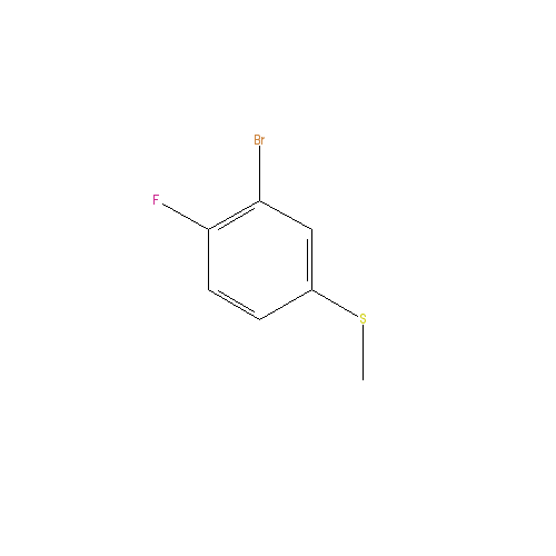 Chemical structure of 3-Bromo-4-fluorothioanisole