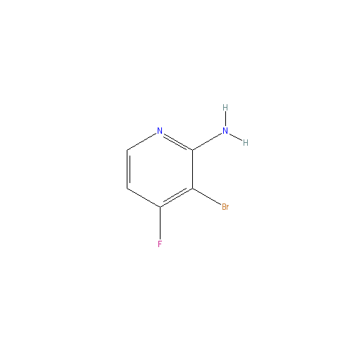 Chemical structure of 3-Bromo-4-fluoropyridin-2-amine