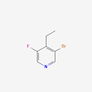Chemical structure of 3-Bromo-4-ethyl-5-fluoropyridine