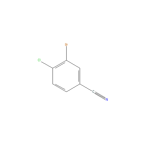 Chemical structure of 3-Bromo-4-chlorobenzonitrile