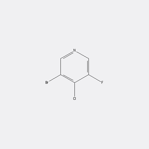 Chemical structure of 3-Bromo-4-chloro-5-fluoropyridine