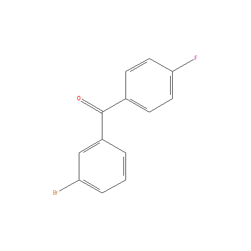 Chemical structure of 3-Bromo-4′-fluorobenzophenone