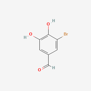 Chemical structure of 3-Bromo-4,5-dihydroxybenzaldehyde
